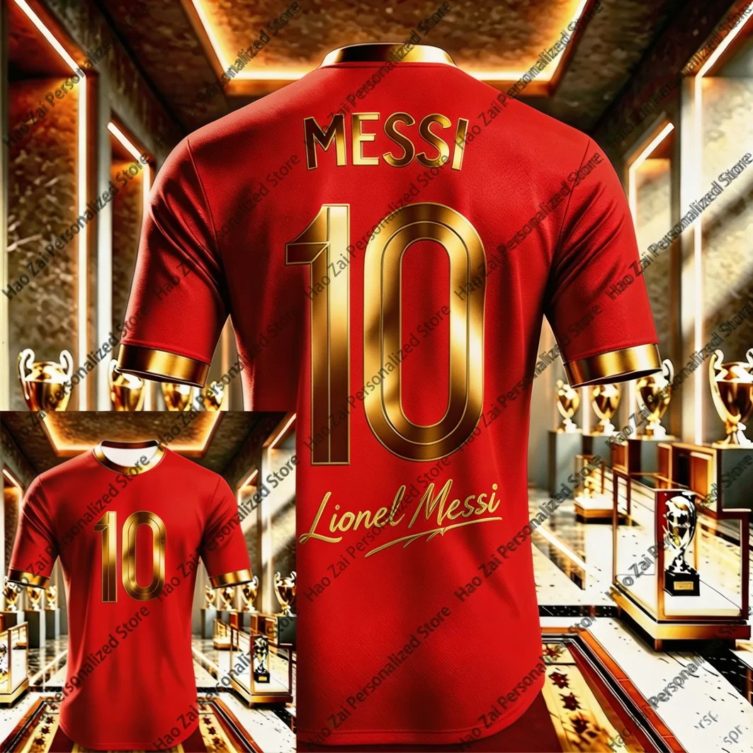 2026 Messi No. 10 Special Edition Jersey/T-Shirt — Kids'/Adult Outdoor Training Wear and Fan Apparel  Unisex Oversized Bar Top