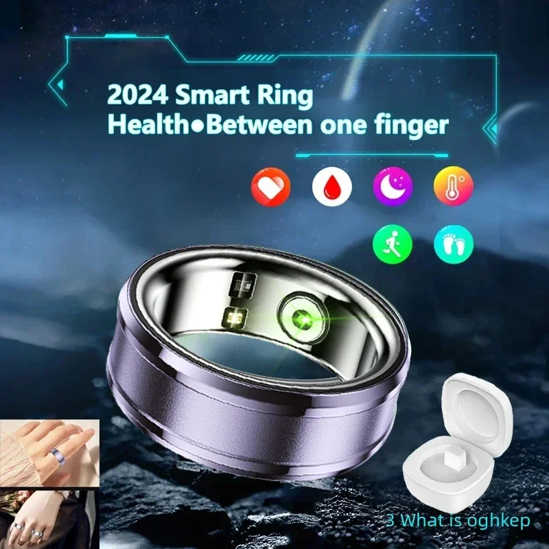 Smart Rings Intelligent Sleep Monitoring Waterproof Multifunctional Health Care Sports Ring Fitness Health Tracker For Men Women