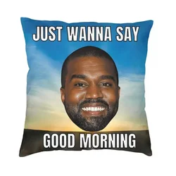 Kanye West Meme cushion, used for sofas, cars, square pillowcases, living room decorations