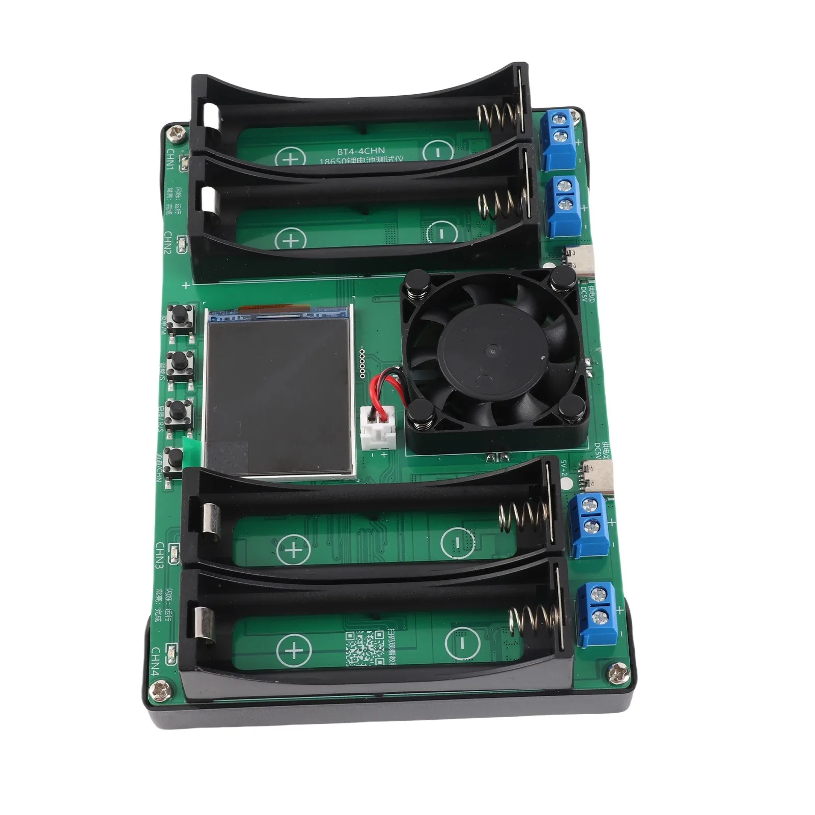 Battery Capacity Tester 4 Channel Automatic Cyclic Charging Discharging Battery Internal Resistance Meter DC5V