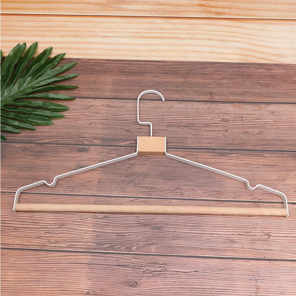 

Metal Wooden 360 Degree Rotatable Clothes Rack For Sleeveless Tops Dresses Home Laundry Use Fashion Hangers