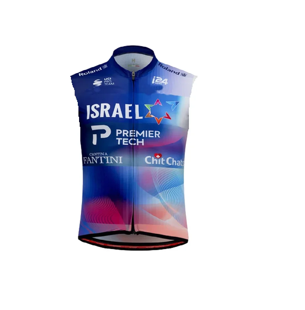 

2023 ISRAEL ACADEMY TEAM Summer Sleeveless Cycling Vest Mtb Clothing Bicycle Maillot Ciclismo Bike Clothes