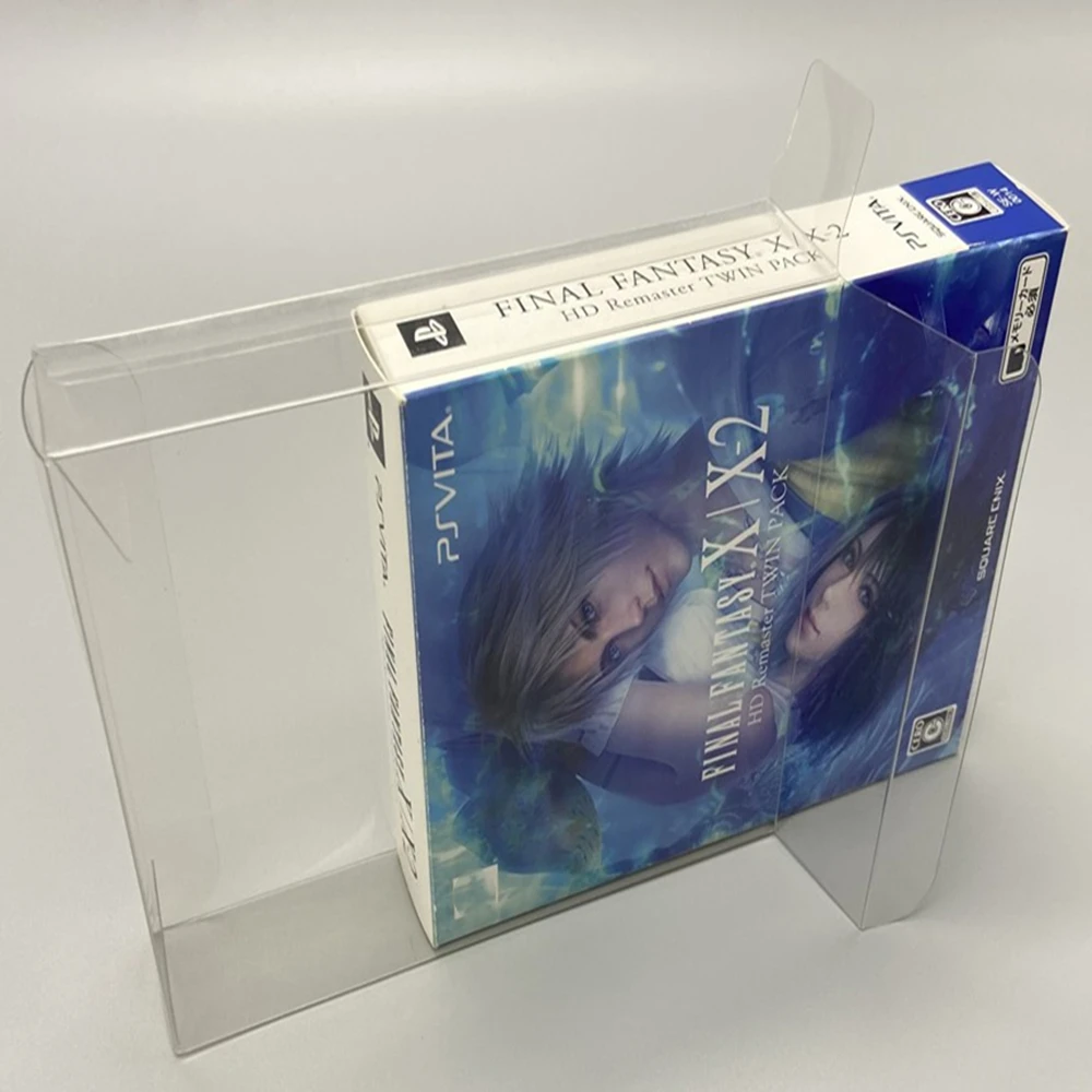 Transparent Box Protector For Final Fantasy X/X-2 Collect Boxes For PlayStation VITA PSV Game Shell Clear Display Case