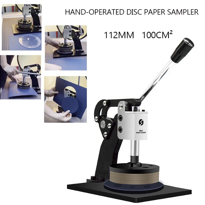 

Hand Press Round Sampler Manual Diameter 112MM Circle Sampling Cutter Film Paper Cloth Sampling Cutting Machine 100CM2