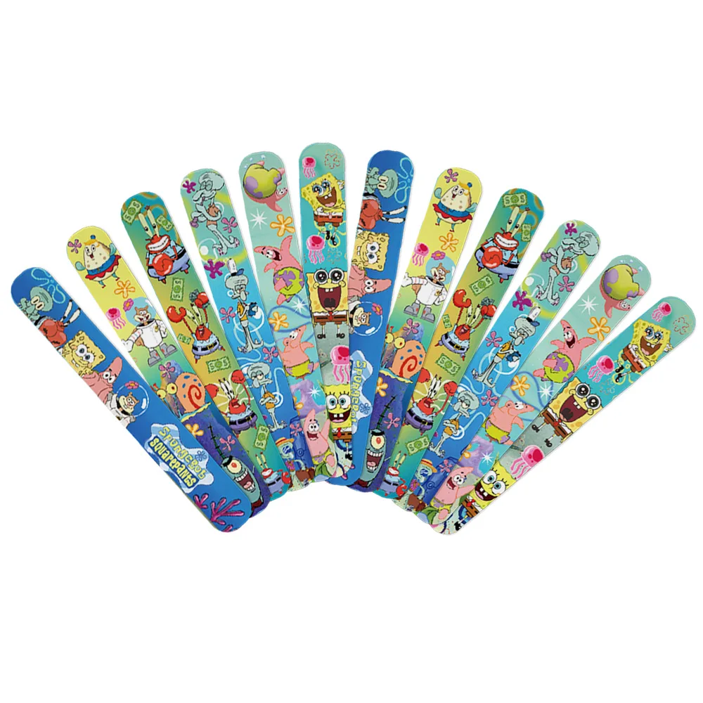 12 Stück Spongebob Schnapparmbänder Cartoon Anime Armbänder für Partygeschenke Geburtstagsfeiern Klassenzimmer-Belohnungen Veranstaltungen – Detail 3