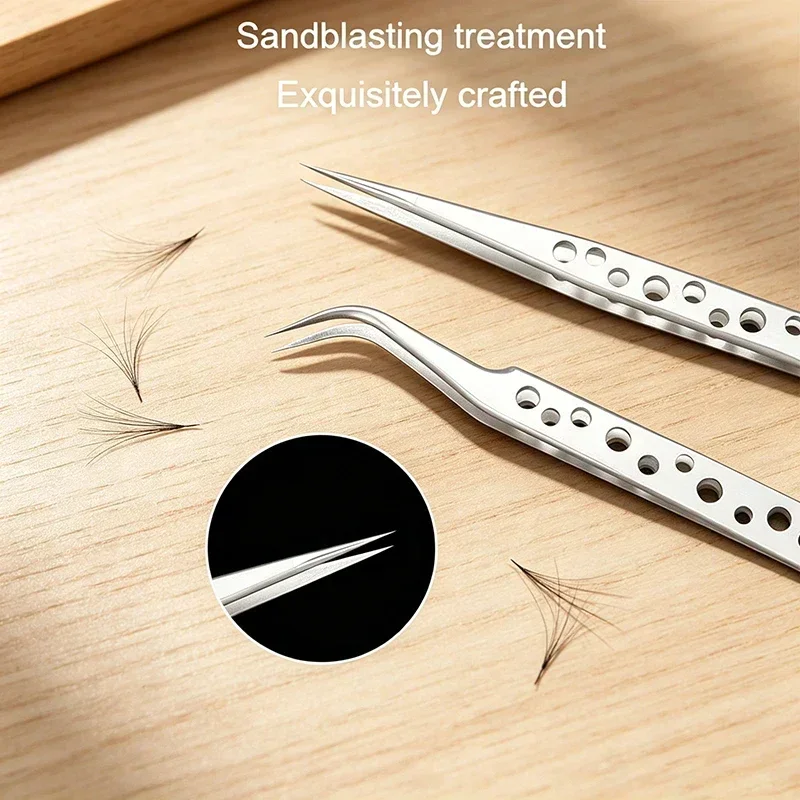 Industrial Tweezers Electronics Anti-static Precision Stainless Curved Straight Tip DlY Hand Tools Phone Repair JMNZ04