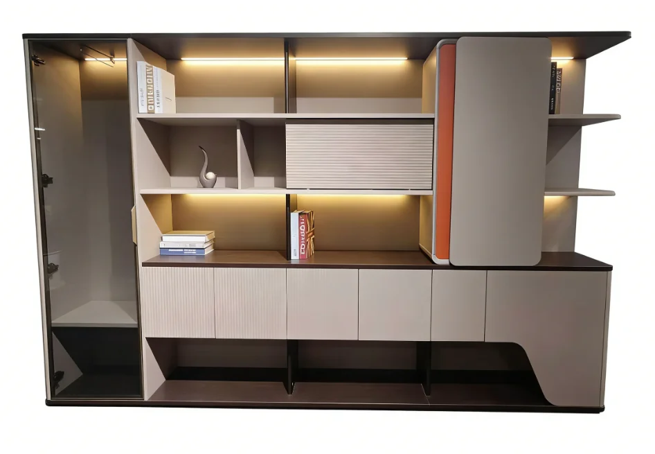 

#Modern Luxury Solid Wood Filing Cabinet With Key Lock Durable Office Storage For Home School & Hospital