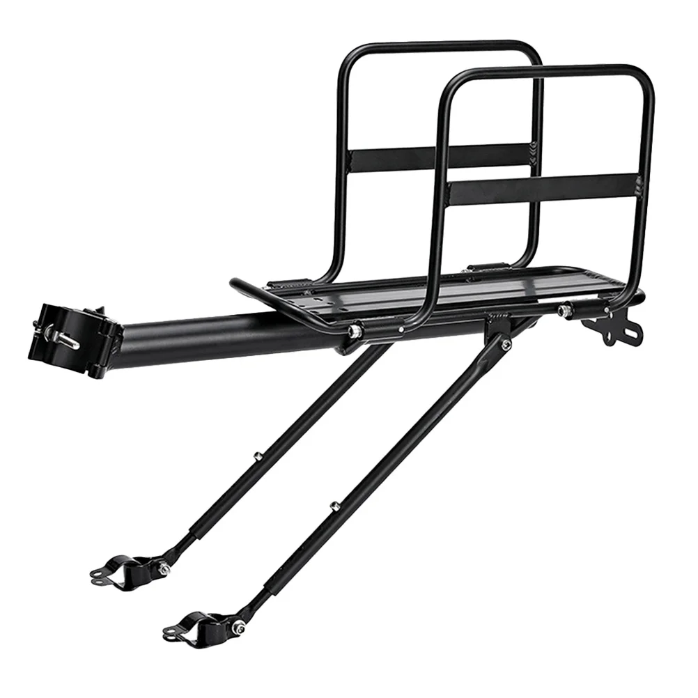 

1Pcs Lightweight Bike Rear Rack High-Strength Aluminum Alloy for Multi-Function Cargo Holder Mountain Road Bikes