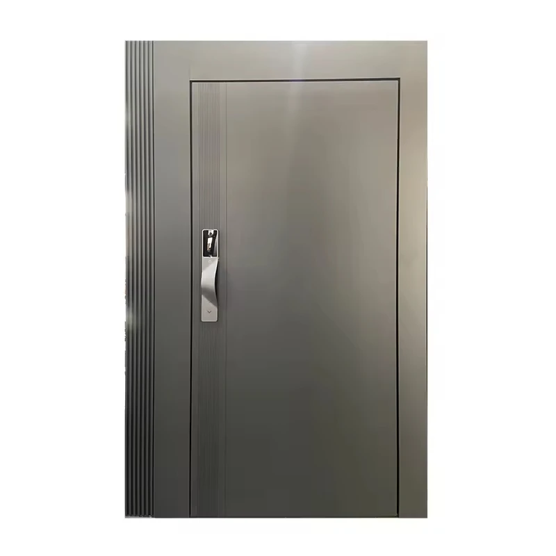 

High Quality Intelligent Security Door Modern Cast Aluminium Exterior Door for Home with Anti-Theft Design