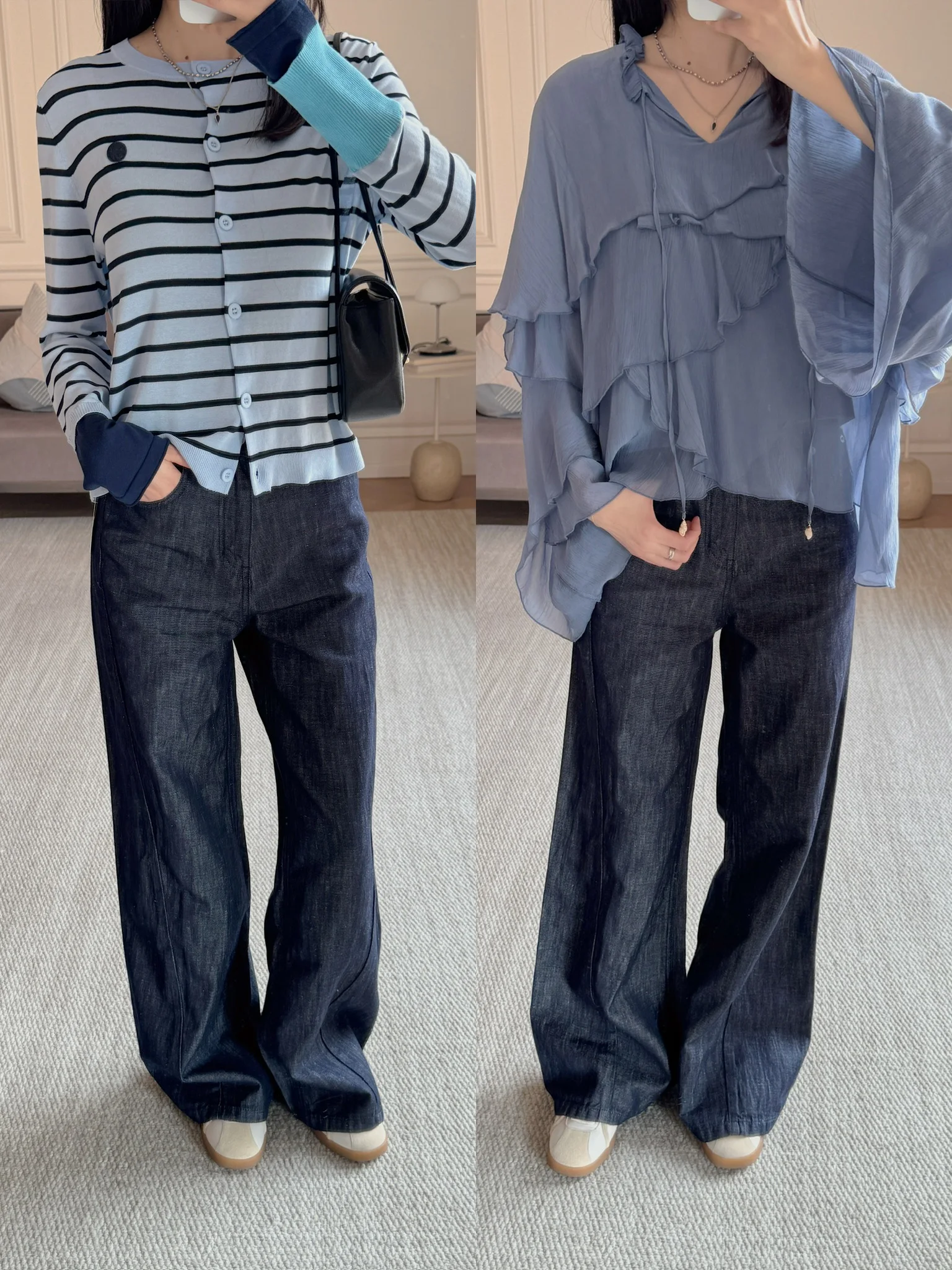 

Свободные повседневные классические джинсы из конопляной ткани с высокой талией, прямые, в двух цветах, летние, модные женские джинсы с высокой талией