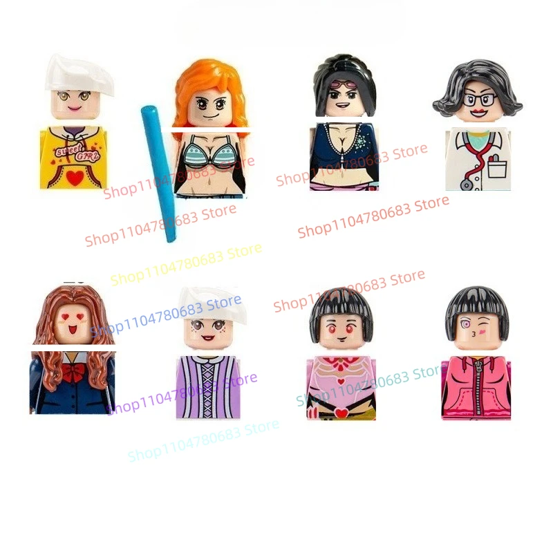 

Конструктор MOC: Новые купальники для девочек, милые игрушки, сборные и сборные фигурки, коллекционные украшения, праздничные подарки