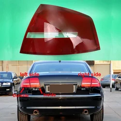 For Audi A8 A8L D3 2008 2009 2010 Rear Outer Taillight Shell Tail Lamp Cover Brake Lights Mask Auto Replacement Parts