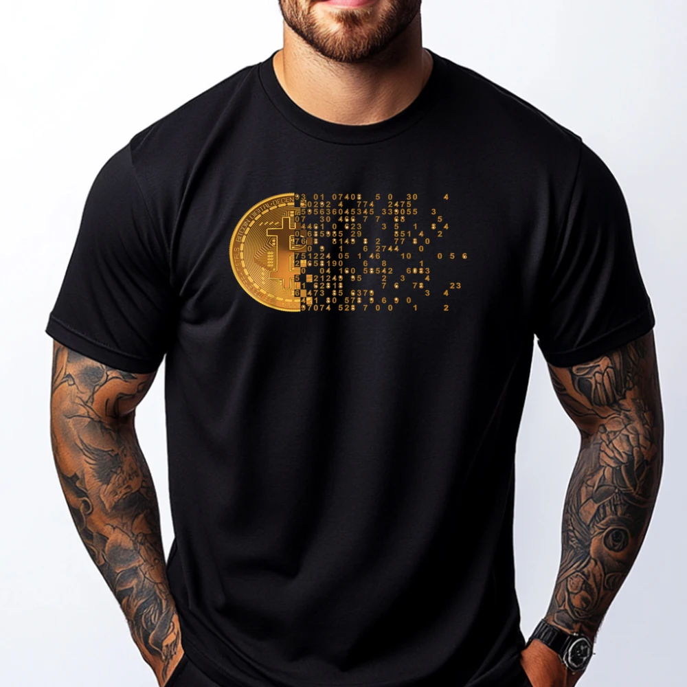 

Bitcoin Support Crypto Cryptocurrency Bitcoin Men's T-Shirts Durable Valentine's Day