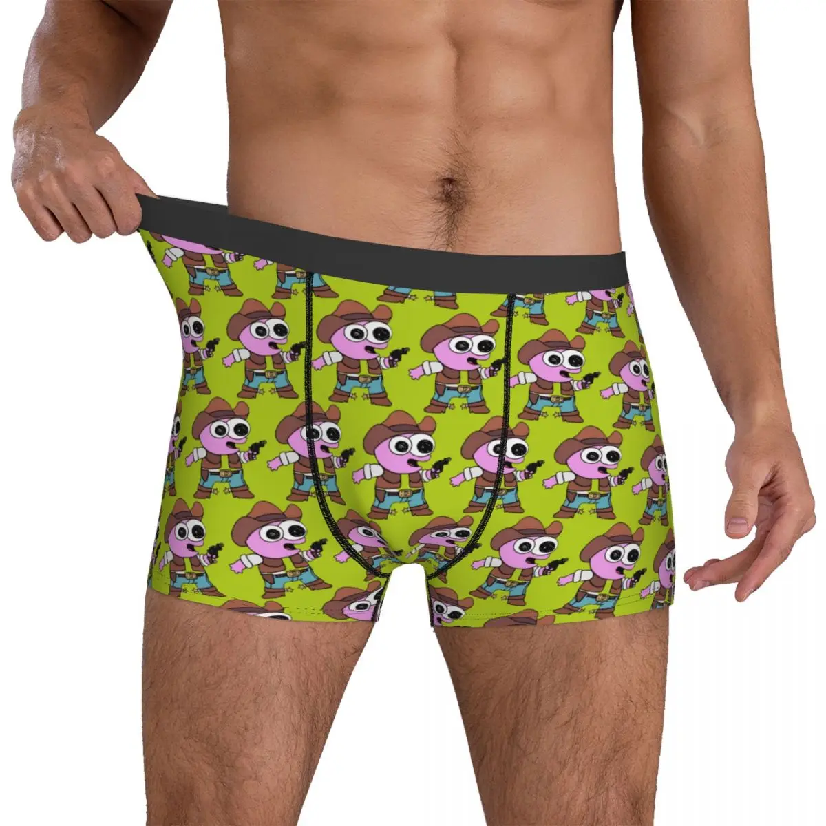 Smiling Friends Cowboy Pim Underwear Male Shorts Briefs Breathable Boxer Shorts Hot Sale Printed Oversize Underpants