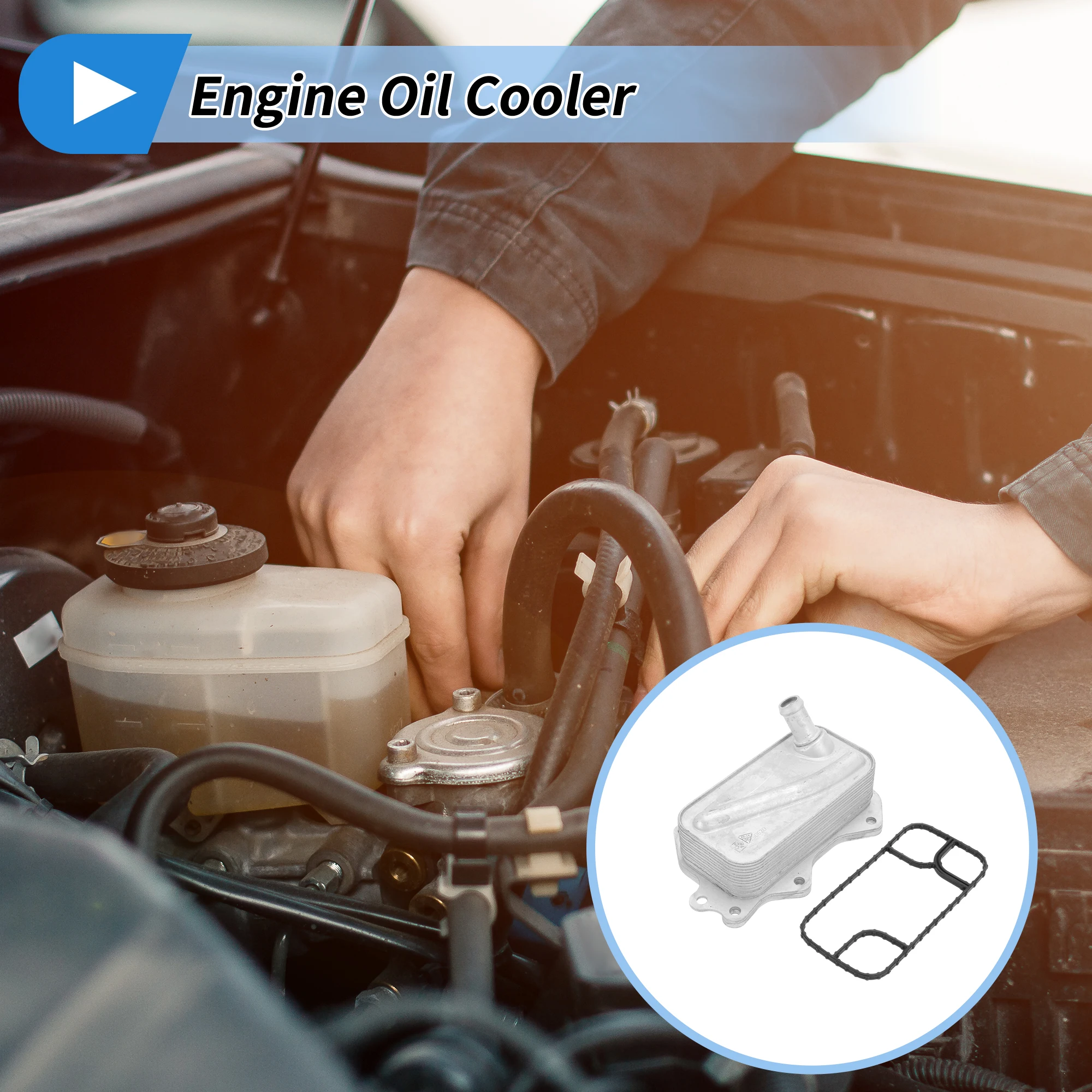 

Масляный радиатор двигателя UXCELL для Jeep WK2 Series Grand Cherokee L4 2,0 л No 5048312AB