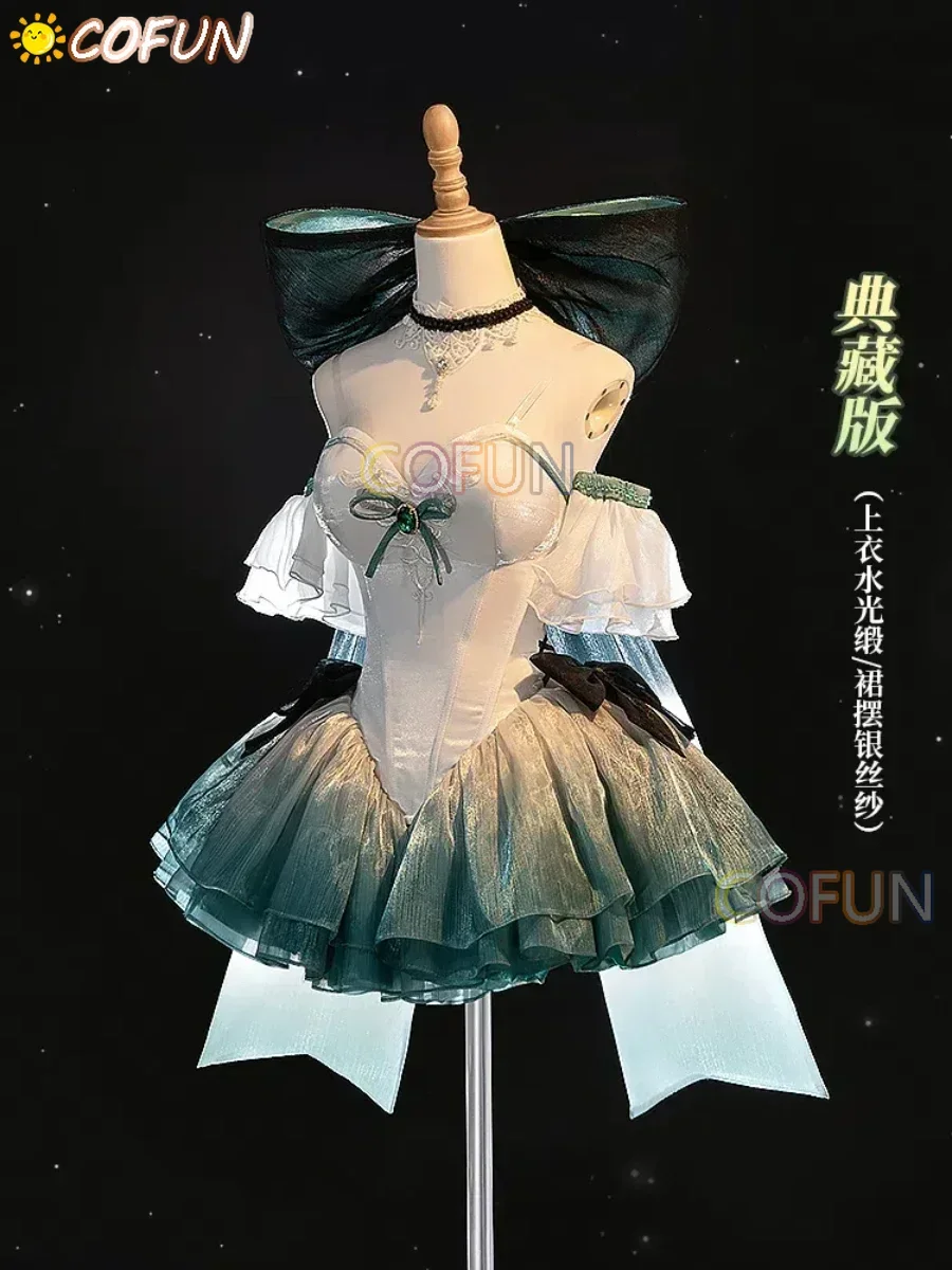 RealCos Genshin Impact Lynette Women Lily Of The Valley Waltz Dress Cosplay Costume Cos Game Anime Party Uniform Hallowen Wig