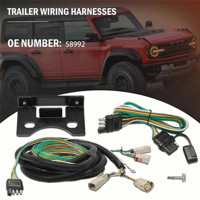 

A73X-58992 Towed Vehicle RV Wiring Harness For Dinghy Towing Fit For Bronco