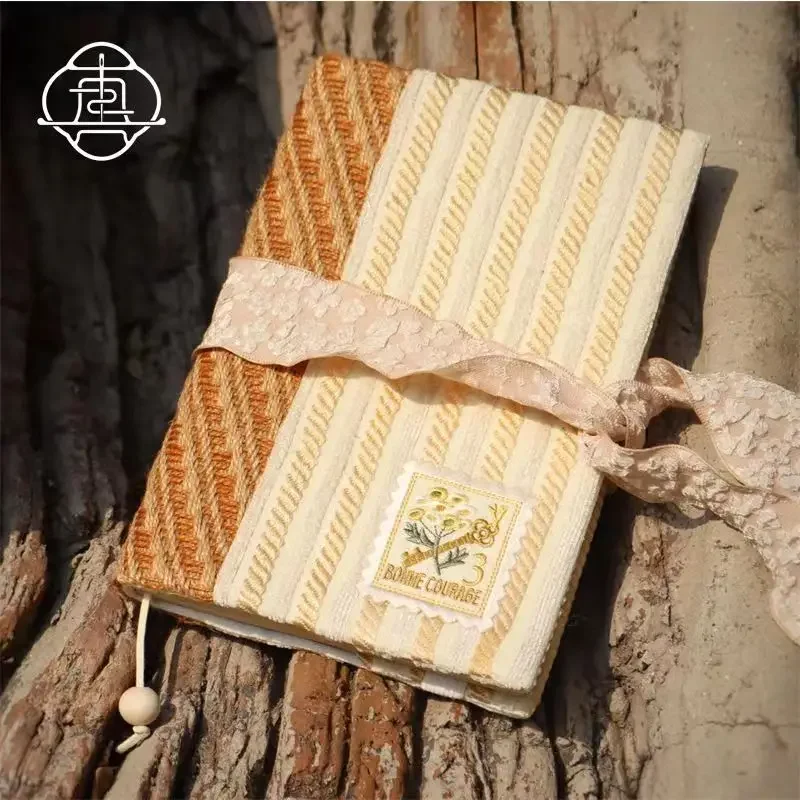 【White pine tree】Original Handmade A5 A6 Notebook Covers Protector Book Sleeve Crafted Fabric Products Diary Cover，in Stock