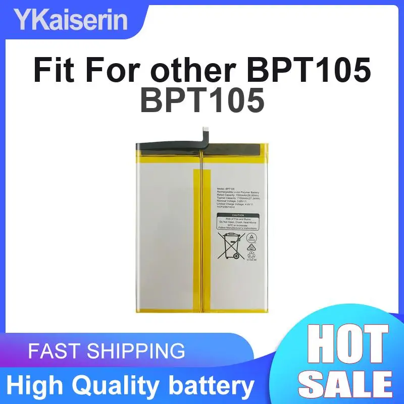 Tablet Battery Good Low-Temperature Performance Fit For Other BPT105 7100mAh