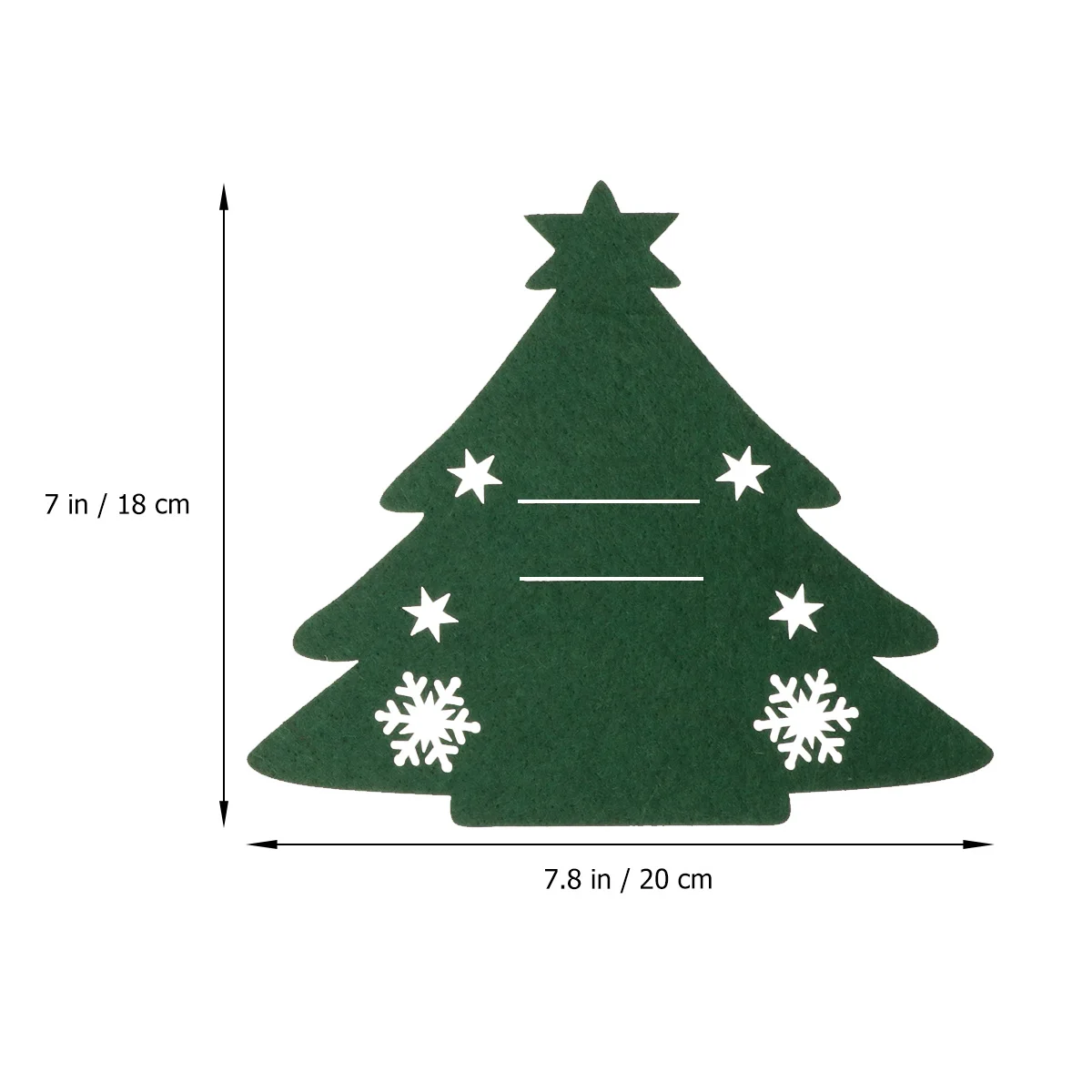 8Pcs Christmas Tree Design Tableware Cover Red Green Party Decoration Cloth Holder Tableware Cover Christmas Decor