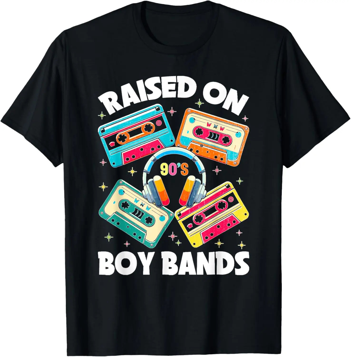 Retro Raised On 90s Cassette Tape T-Shirt