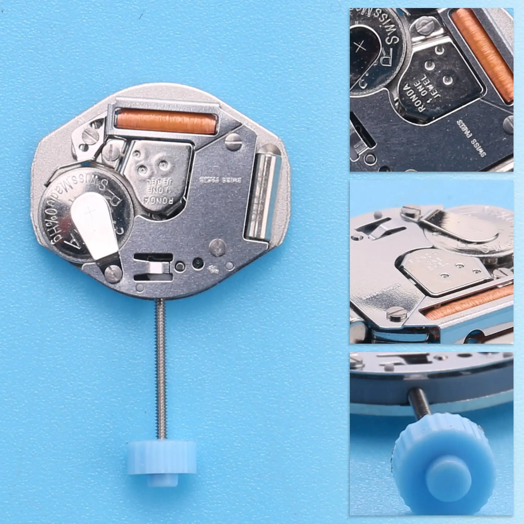 QUARTZ Watch Replacement Movement Repair Accessory Spare Part with Stem for RONDA 762