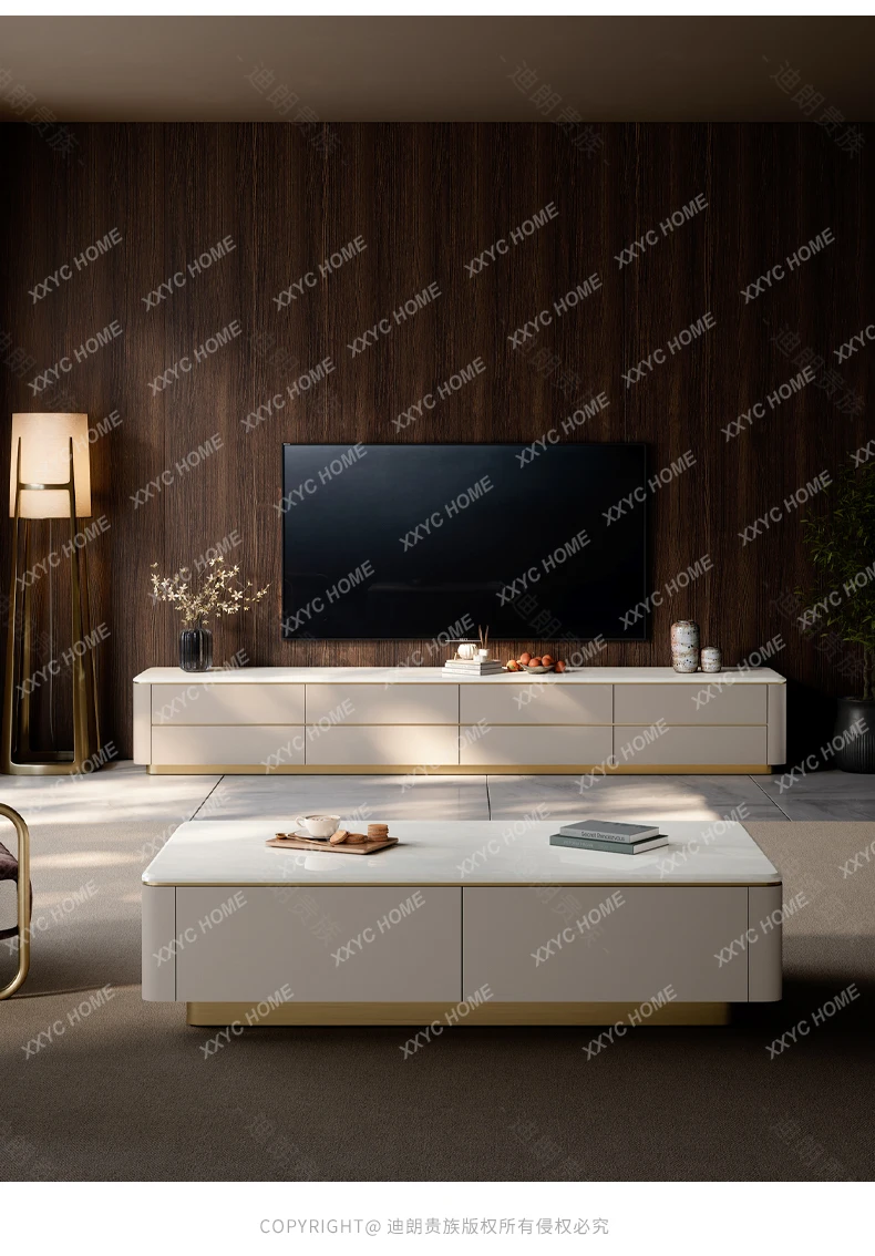 

C69 Monitor Luxury Tv Stands Console Entertainment Smart Modern Wall Tv Table Aesthetic Office Archivadores Furni