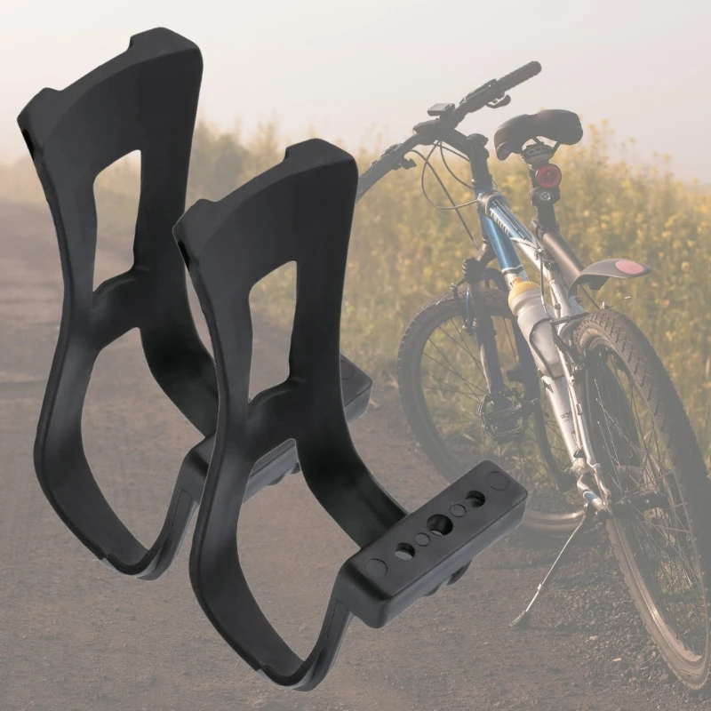 Bicycles Pedal Half Clips Pedals Toe Clip Straps Bike Strapless Toe Pedal Clips