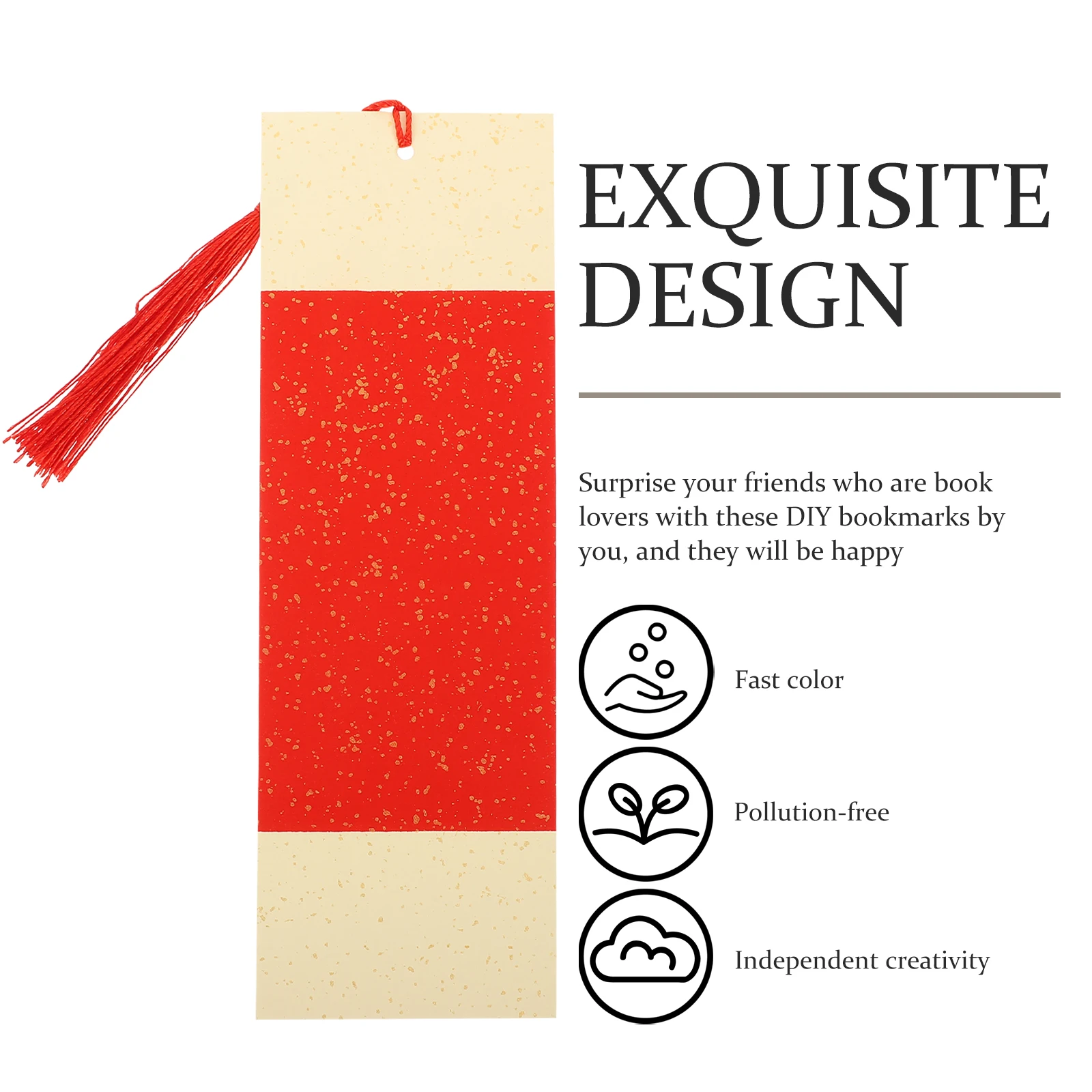 

DIY Paper Bookmarks Rice Paper Chinese Style Blank Bookmarks for Reading Students Kids Tassel Office School Supplies Hanging