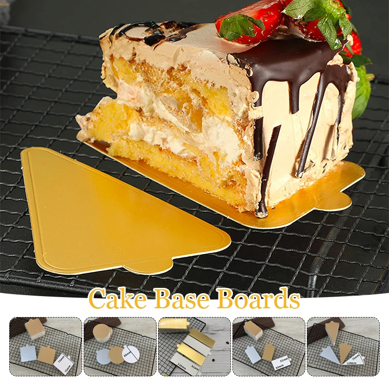 

100Pcs Cake Boards Mousse Cardboard Cupcake Cake Base Dessert Displays Tray Musto Cake Base Kitchen Baking Tools