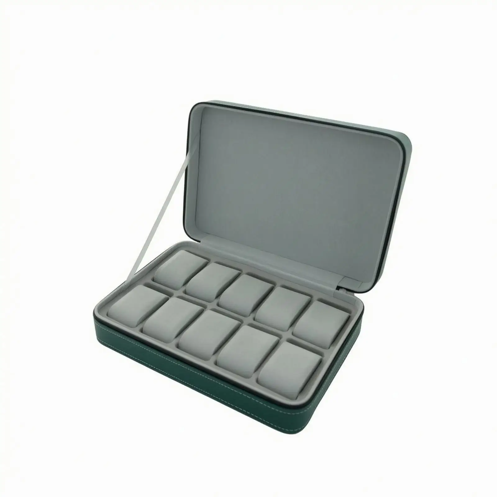 Watch Storage Case Organizer PU Leather Velvet Watch Box for Travel Home Use Shockproof Padded Case for Multiple Timepieces