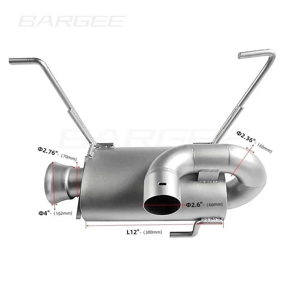 

Bargee Valvetronic EXHAUST CATBACK For Polestar Ranger RZR 2.0L catback muffler exhaust system