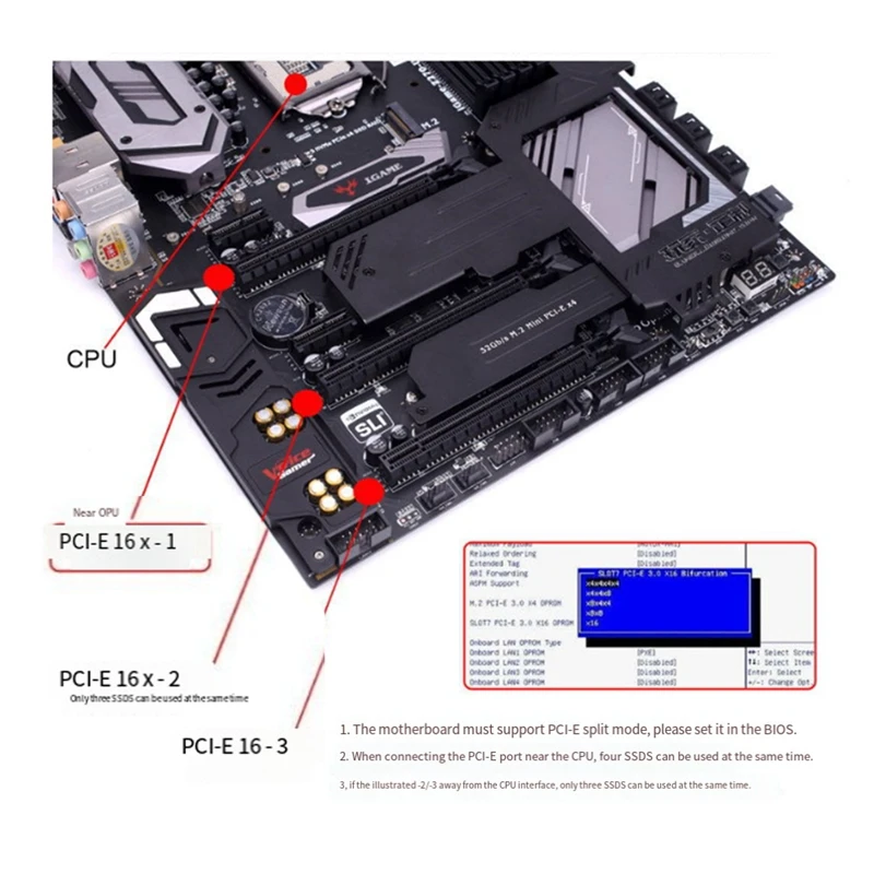 Imagem -03 - Placa de Expansão Compatível com Nvme Pci-e Gen Slimsa 8i Adaptador Gráfico Sff8654 Pcie 4.0 X16 Portas