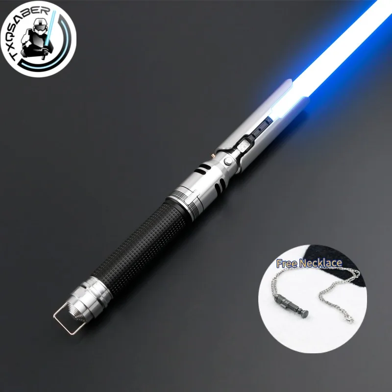 TXQSABER Cal Kestis Neo Lightsaber Heavy Dueling Gesture Ingition Colors Changing Metal Hilt Customize Pixel LED Kids Toys