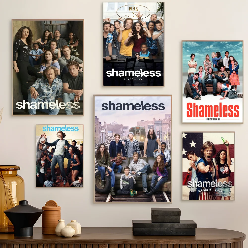Tv Series Shameless Movie Classic DIY Sticky Poster Fancy Wall Sticker for Living Room Bar Decoration Wall Decor #3