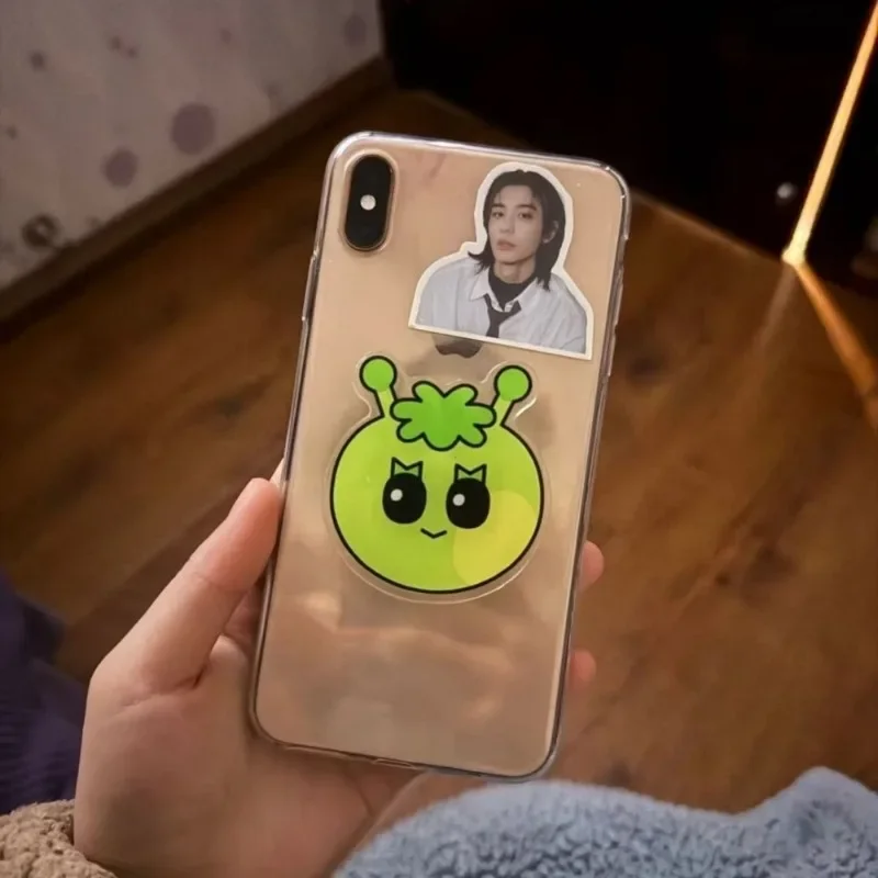الكورية الذكور المشاهير شخصية IP الحيوان صورة حامل هاتف أكريليك لطيف قابلة للتطوير الهاتف سطح المكتب حامل المشجعين جمع هدية #6