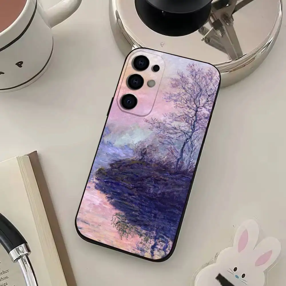 حافظة هاتف كلود مونيه مصنوعة من السيليكون الناعم لهاتف سامسونج S25، S24، S21، S22، S23، S30، Ultra، S20، Plus، Fe، Lite #4