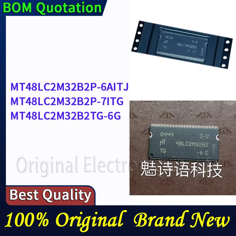 

MT48LC2M32B2P-6AITJ MT48LC2M32B2P-7ITG MT48LC2M32B2TG-6G Черный корпус из поликарбоната