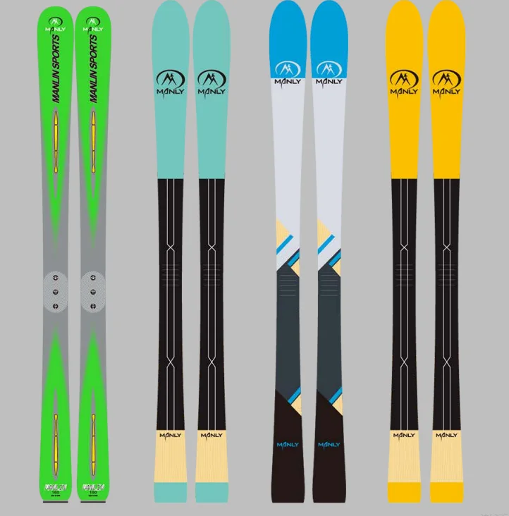 OEM Custom alpine mountain snow skis for kid adult women men\'s custom-made ski board equipment