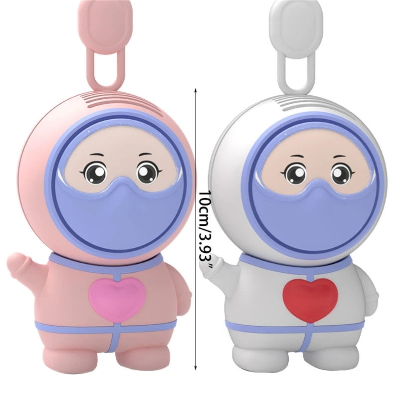 휴대용 만화 교수형 목 팬 키즈 USB 충전 미니 팬 귀여운 끈 팬 Dropship