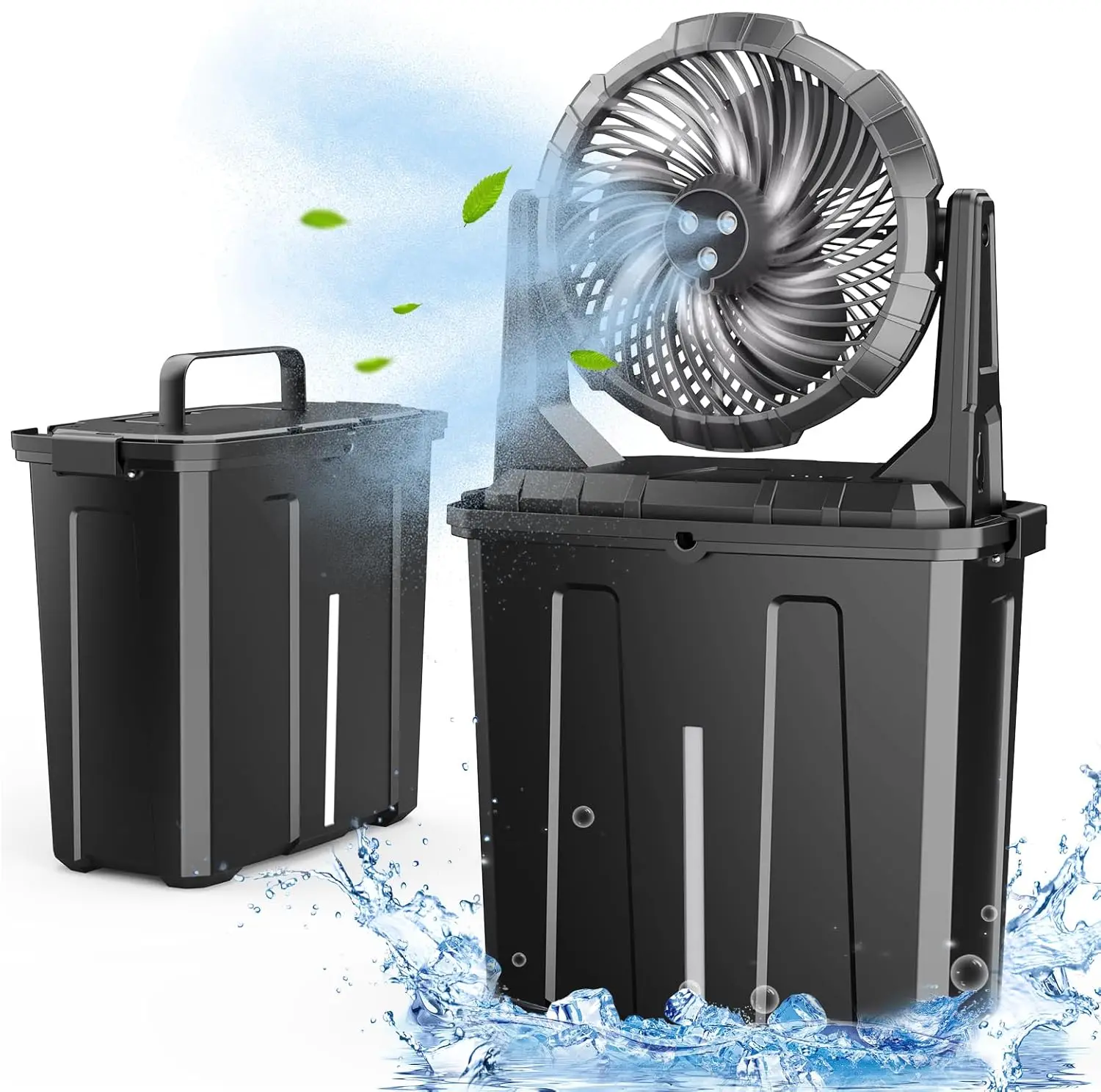 

Portable Misting Fan -20000mAh USB Rechargeable Battery Powered Floor Cooling Fan With 9L Water Tank, Outdoor Spray Fanpromote s