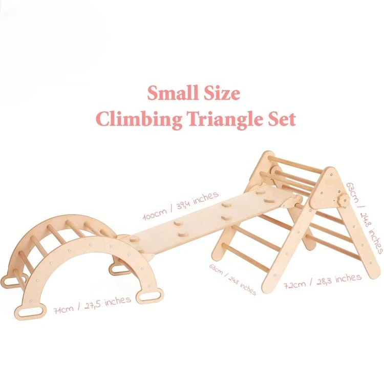 kids wooden climbing piklers arch triangulo piklers montessori pickler triangle kids climbing frame piklers triangle set