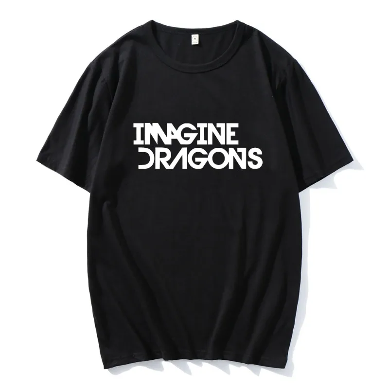 

Fashion Imagine-Dragons Loom World Tour T-shirt Letter Graphic Printing Tee Streetwear Hip Hop Women Cotton Tshirts Harajuku