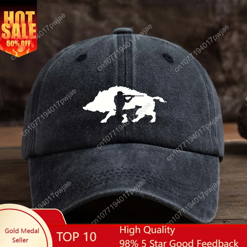

[Men's Tactical Baseball Cap] Durable Tactical Baseball Cap for Men | Hunter & Polar Bear Design, Six-Panel, Machine Washable |