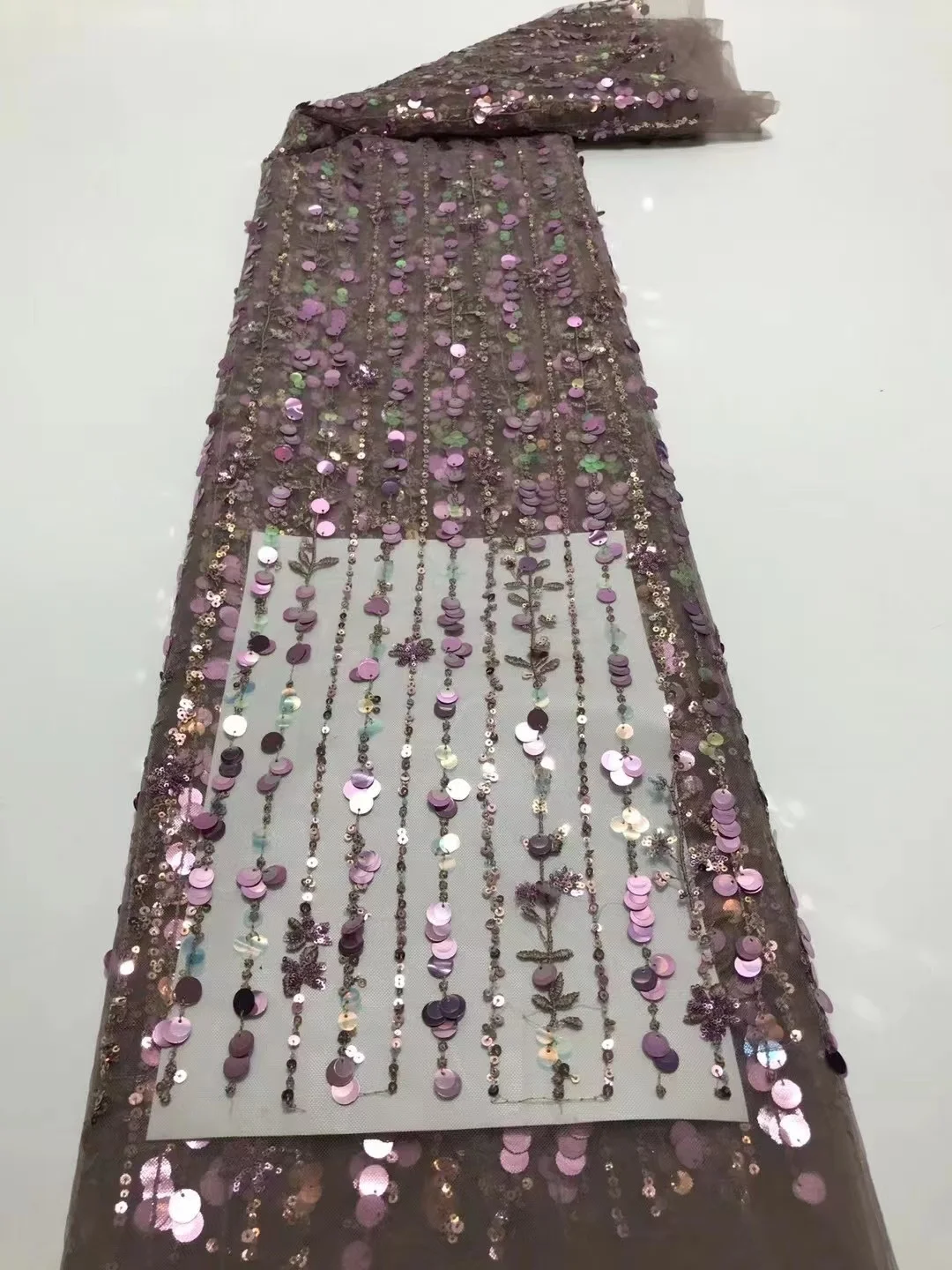 

Африканская кружевная ткань с большими блестками, Высококачественная нигерийская Тюлевая Кружевная Ткань 5 ярдов, французское Сетчатое кружево с блестками для свадебного платья