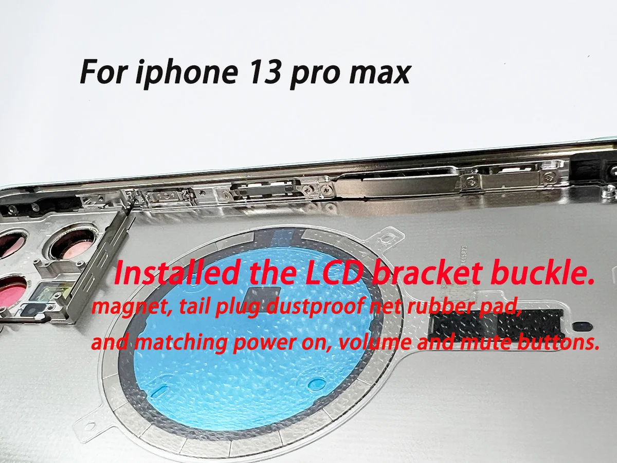 Для iPhone 13/13pro/13Pro Max задняя крышка батарейного отсека + корпус средней рамы + боковые кнопки + лоток для SIM-карты, инструменты 14PRO задняя крышка