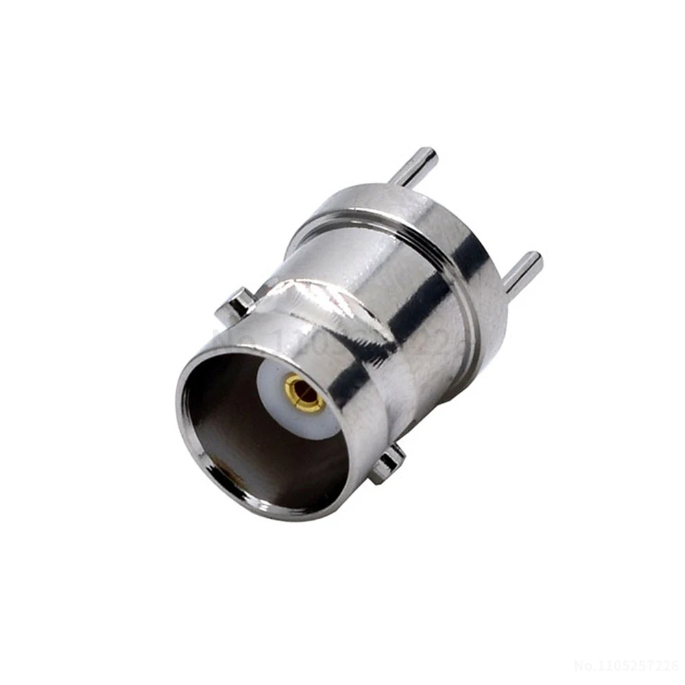 BNC-KE connector, 4-pin BNC female socket, 180-degree vertical, BNC-PCB solder-to-board 4-pin BNC socket (1 pcs)