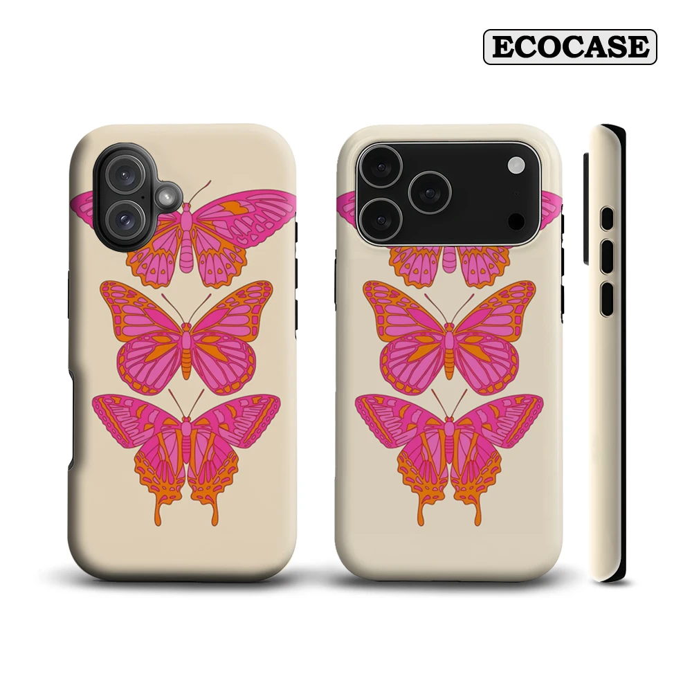 Pink & Orange Line Art IPhone 17 Must-Haves Handyhülle für IPhone 17 16 15 14 13 Pro Max Plus Doppelschichtige Rückseite