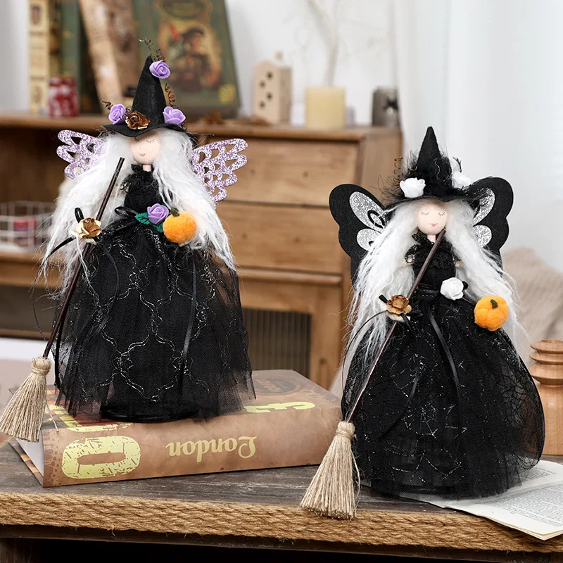 

Halloween Decorations Ghost Festival Butterfly Wings Witch Doll Decorations Tree Top Star Home Party Decorations