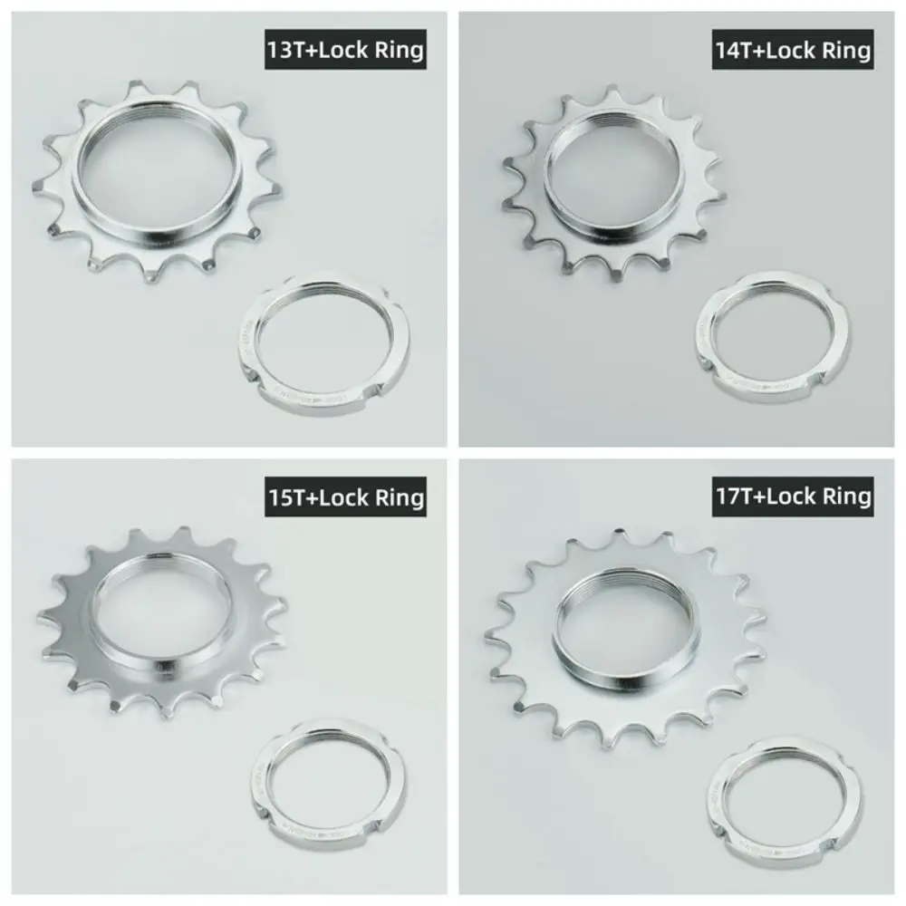 

13T 14T 15T 16T 17T 18T Bicycle Freewheel Threaded Lock Rings Hub Locking Bike Wheel Cogs Fixie Track 1 Speed